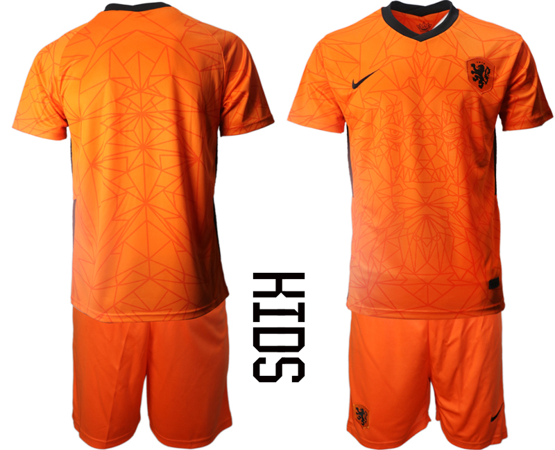 2021 European Cup Netherlands home Youth blank soccer jerseys->youth soccer jersey->Youth Jersey